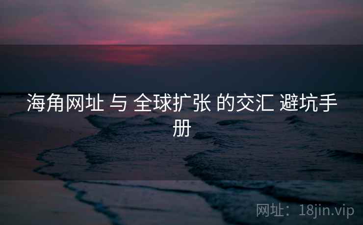 海角网址 与 全球扩张 的交汇 避坑手册 第1张 海角网址 与 全球扩张 的交汇 避坑手册 第1张
